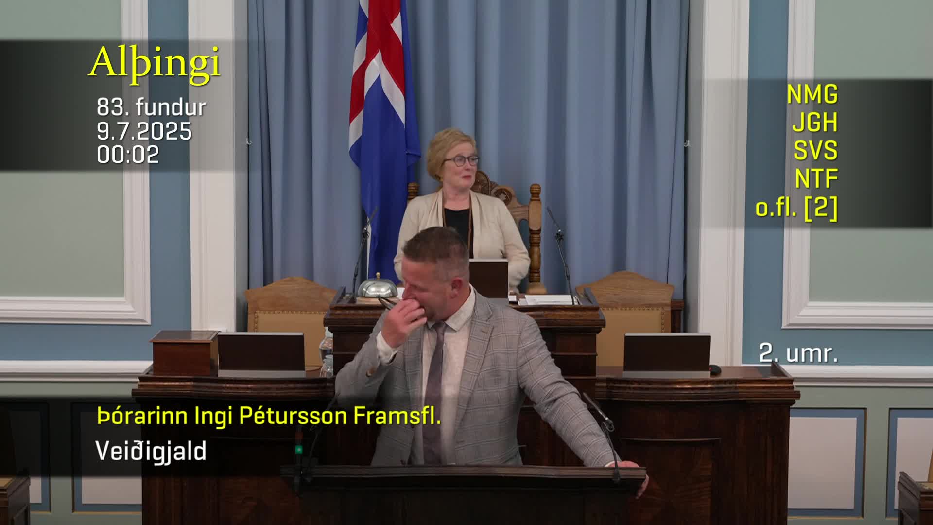 Uppákoma á Alþingi